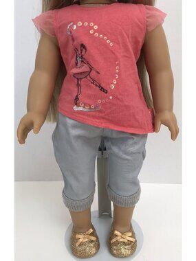 American Girl 2014 ISABELLE Palmer Meet Outfit • Tee • Capris • Shoes